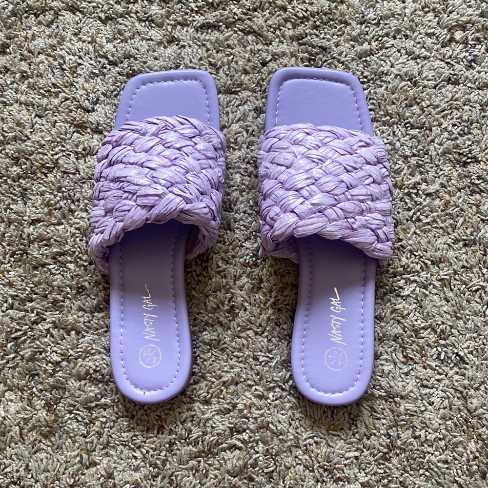 Purple sandals from Nasty Gal. Size 37. Never worn.